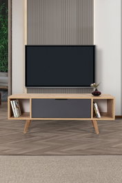 Hanah Home Mesir 3324 Soporte para TV Roble Zafiro y Antracita